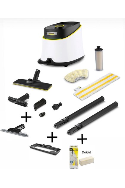 Sc 3 Deluxe Easyfix Buharlı Temizlik Makinesi 1900W 3.5 Bar Cam Aparatı Halı Başlığı Sert Zemin