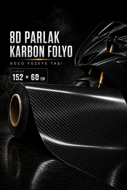 8D Carbon Plating Foil Stretching Air Channeling 1St for Motorcycle-Helmet-Car Quality (Select Size)