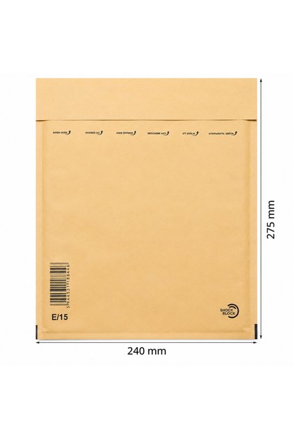 Set 100 Bucati Plicuri cu Bule Antisoc, E15 Natur, 240 x 275 mm, Interior 220 x 265 mm, Lipire Autoadeziva