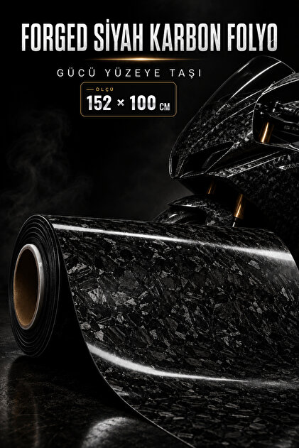 Forged Black Carbon Air Ducted Stretchable Wrapping Foil for Motorcycle and Car (Select Size)
