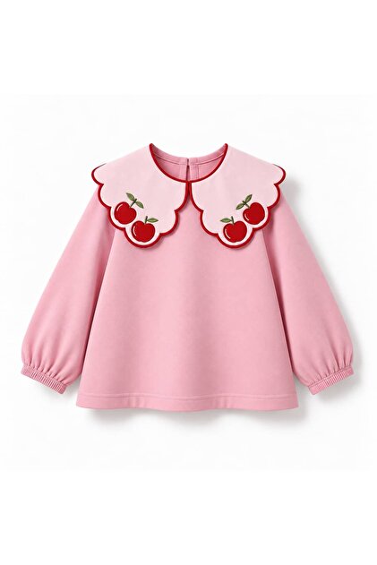 Girl's Apple Collar Bodysuit