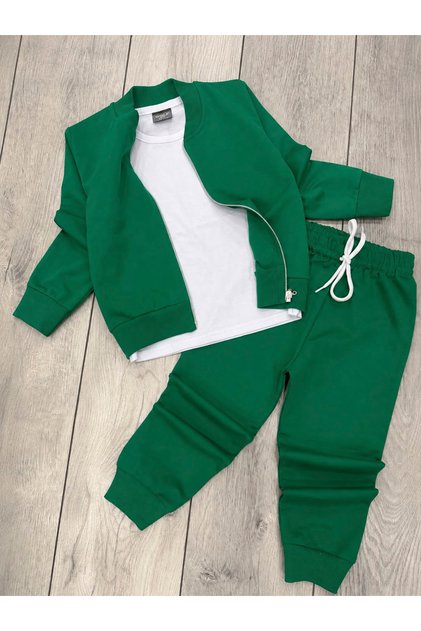 Boy's Seasonal 3-Piece Cardigan Bottom Top Set