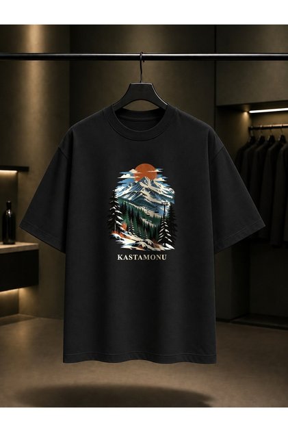 Kastamonu Ilgaz Mountain Landscape Printed Unisex 100% Cotton T-Shirt