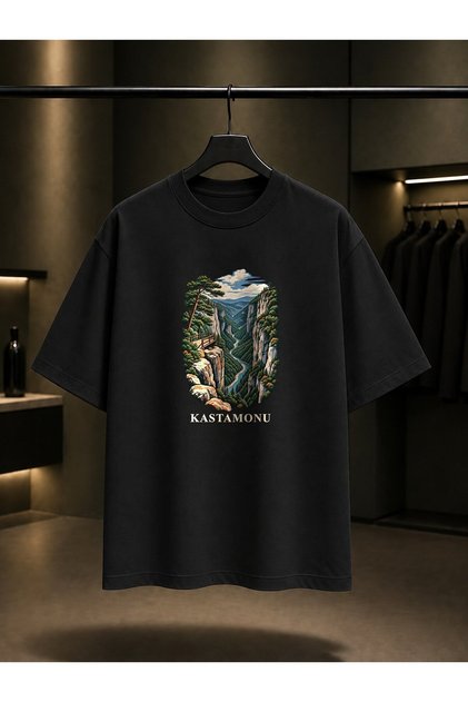 Kastamonu Valla Canyon Printed Unisex 100% Cotton T-Shirt