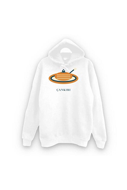 Çankırı Höşmerim Dessert Printed Unisex 100% Cotton Hooded Sweatshirt
