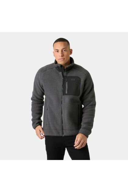 Panorama Pile Block Jacket Gray Men's Fleece Hha.49460.Hha.831