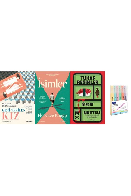 Returned girl + names + weird pictures 3 book set pen set hd