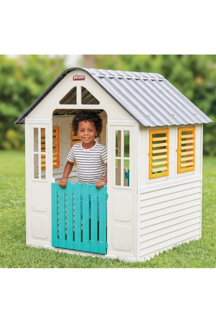 Casă de Joacă PVC, Interior și Exterior, Uși și Ferestre Mobile, Design Modular, 3 Ani+