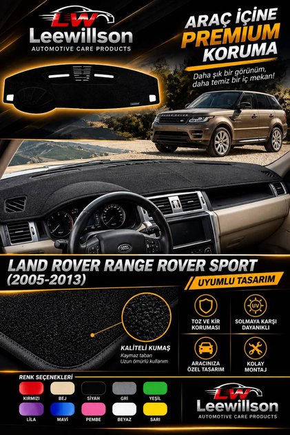 Land Rover Range Rover Sport (2005-2013) L320 Front Chest Panel Dashboard Protection Protector Carpet Cover