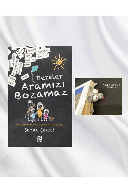 Dersler Aramizi Bozamaz / Mouse Figure That Gets Stuck in the Head Bookmark Gift