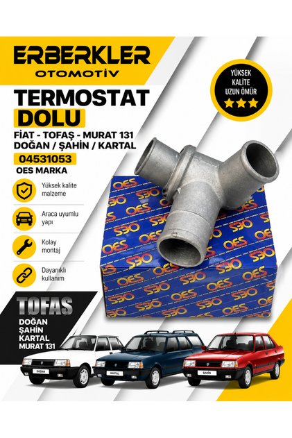 Fiat Tofaş Murat 131 Doğan Şahin Kartal Dolu Termostat 04531053 OES MARKA