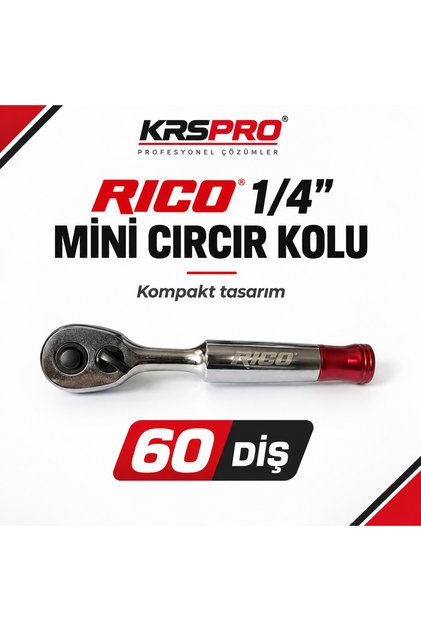 1/4 Mini Cırcır Kolu 60 Diş