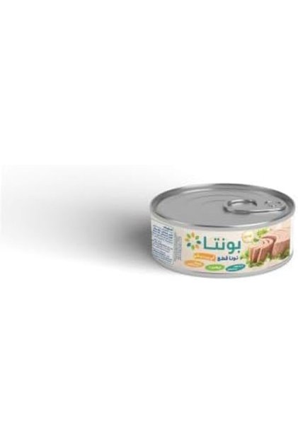 بونتا لحم التونة الخفيف 160 جرام - تونة معلبة فاخرة بالزيت - قطع ناعمة - غنية بالبروتين وأوميغا 3 - جاهزة للاستهلاك