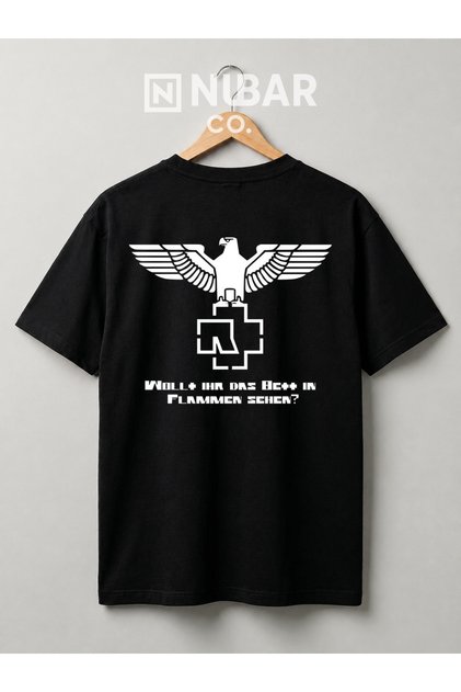 Unisex Rammstein Music Band Printed High Quality Cotton T-Shirt