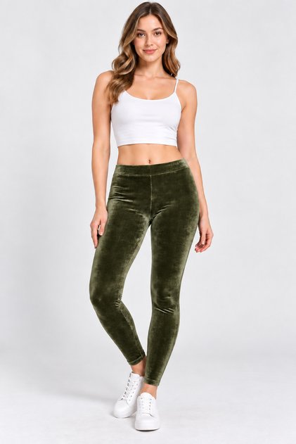 2 Pieces Women's Velvet Lycra Long Tights