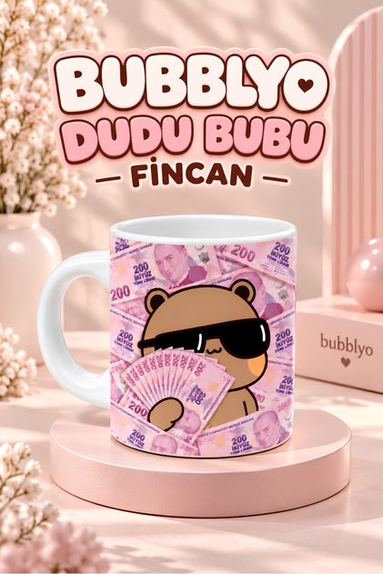 DUDU BUBU Fincan + Magnet + Bardak Altlığı