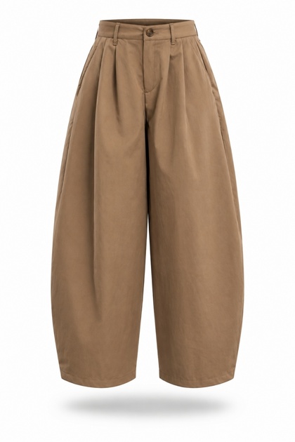 Camel Barrel Pants 51497