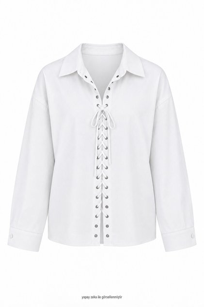 Eyelet Shirt White
