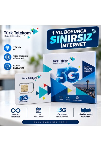 1 Yıl Boyunca Sınırsız İnternet l – 5G Data