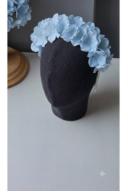 Custom Design with Flower Hardware on Top of the Head, Maternity and Mother's Crown