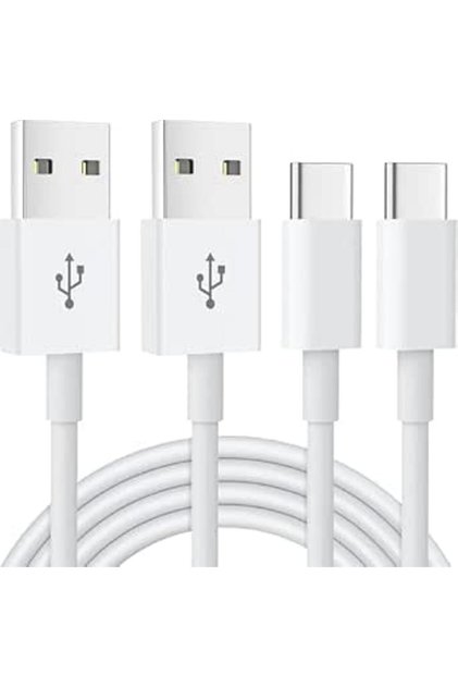 كابل شحن USB C (عبوة من قطعتين) بطول 6 أقدام/1.8 متر، كابل USB إلى USBC، شاحن سريع متوافق مع أجهزة آيفون