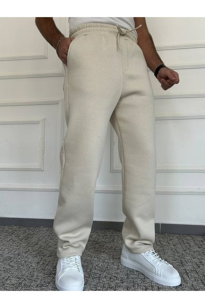 Three-Thread Baggy Thick Sweatpants