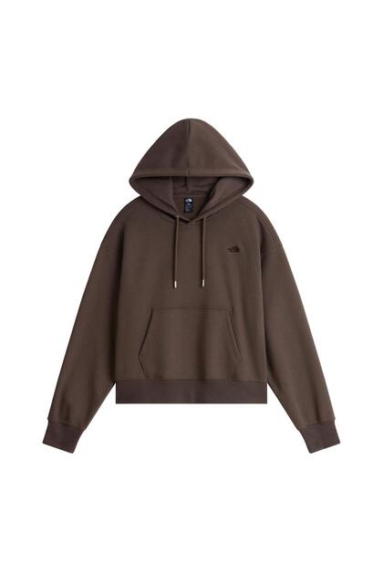 W Tnf Essential Simple Dome Boxy Os Hood Women's Sweatshirt Nf0A8Hbx1Oi1 Brown-L