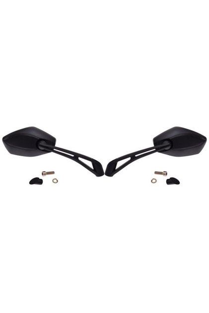 Set de 2 oglinzi pentru motocicletă/ATV/scuter, filet M8, culoare neagră