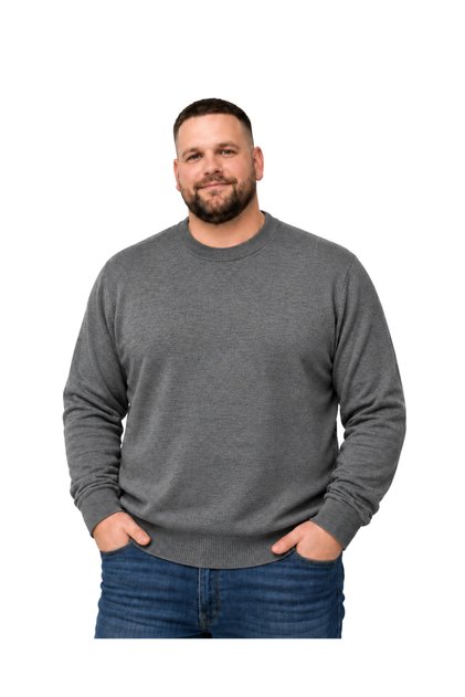 سترة رجالية كبيرة الحجم برقبة دائرية وتصميم مدخن XL-2XL-3XL-4XL