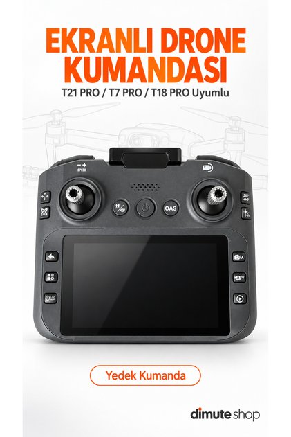 T21 PRO / T7 PRO / T18 PRO Uyumlu Ekranlı Drone Kumandası Yedek Parça