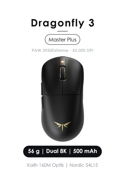 Dragonfly 3 Master Plus Dual 8K Ultra Hafif Kablosuz Oyuncu Mouse