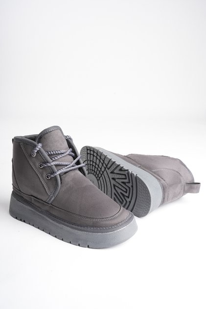Men's Boots Winter Lace-Up Thick Orthopedic Non-Slip Sole Daily Sports Ankle Boots