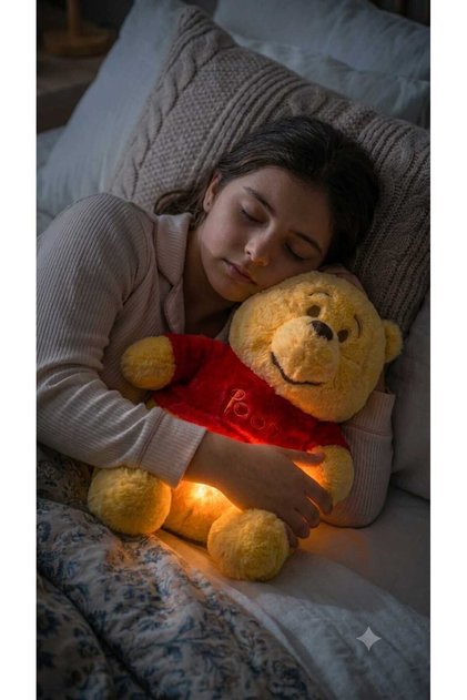nefes alan winnie pooh peluş uyku arkadaşı