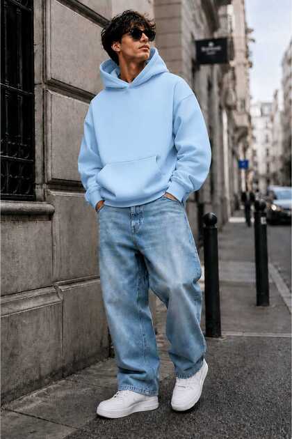 3 Yarn Combed Cotton Hooded Sweatshirt Lk3