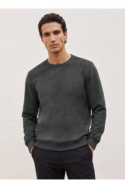 Suede Sweatshirt