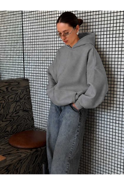 3 Yarn Combed Cotton Hooded Sweatshirt Lq3