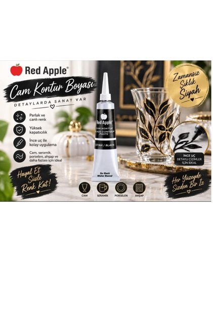 Cam Kontur Boyası 20 ml. Siyah