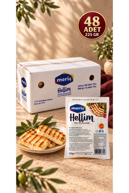 Coğrafi İşaretli Hellim Peyniri 48x225 Gr