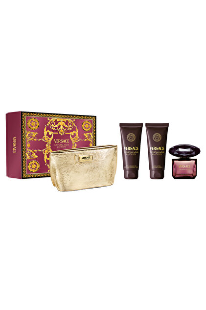 Crystal Noir EDP 90 ml Parfüm + Duş Jeli 100 ml + Vücut Losyonu 100 ml + Çanta Kadın Parfüm Seti
