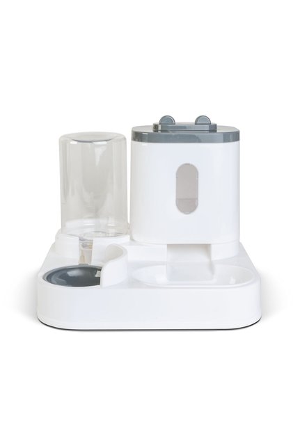 Hranitor automat caini si pisici cu dozator apa 1000 ml si mancare 2300 ml, gravitational