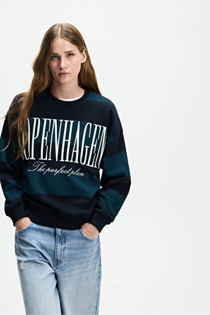 Baskılı sweatshirt