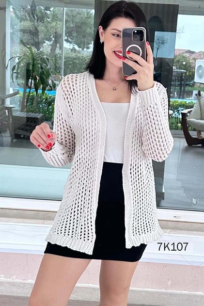 Openwork Knitwear Cardigan 7K107