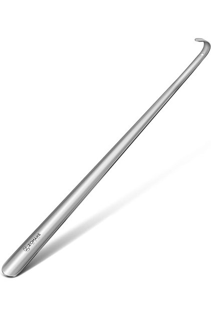 ZOMAKE Extra Long Shoe Horn 80 CM, Metal Shoehorn for Adult Kids Seniors