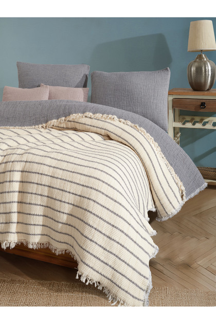 5-Layer, Padded Muslin Blanket, Multi-Purpose Blanket Single Size 170 X 210 cm