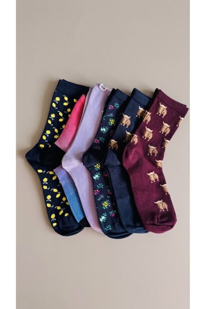 12 li paket kadın çorabı