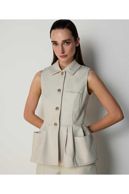 PİLELİ PEPLUM YELEK