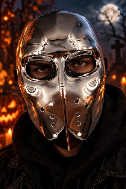 Halloween 13. Cuma Parlak Korku Maskesi ● Cadılar Bayramı Jason Voorhes Ürkütücü Maske ● Yetişkin