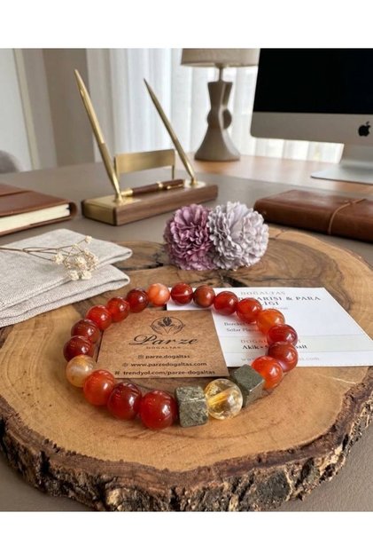 Business Success & Abundance & Money Energy Natural Stone Bracelet