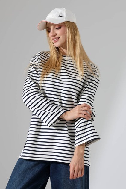 Women's Modal Crew Neck Oversize Long Sleeve Tunic