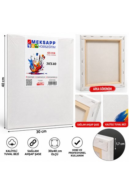 30*40 CM BOŞ TUVAL-BOYAMAYA HAZIR 30*40 CM KANVAS